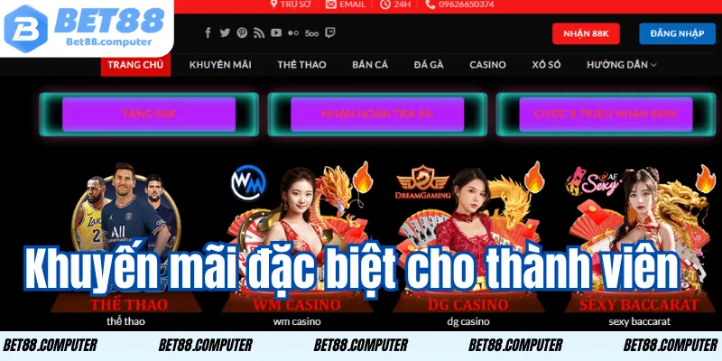 Khuyến mãi đặc biệt cho thành viên